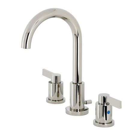 FAUCETURE NuvoFusion Widespread Bathroom Faucet, Polished Nickel FSC8929NDL